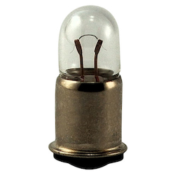EIKO® 387 Miniature Lamp, 1 W, SX6s Midget Flanged Incandescent Lamp, T1.75 Shape, 3.77 Lumens