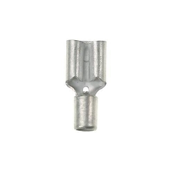 Panduit® Pan-Term™ D14-250-C Type D Loose Piece Vibration-Resistant Female Disconnect, 14 AWG Conductor, 0.25 in W x 0.032 in THK Tab, Sleeve/Standard Barrel, Brass, Metallic, Non-Insulated