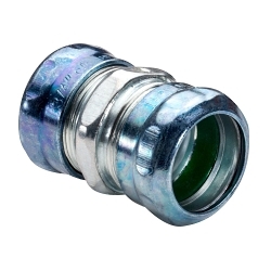Southwire - Topaz 661SRT Concrete Tight Raintight Coupling, 1/2 in, For Use With EMT Conduit, Steel, Zinc Plated