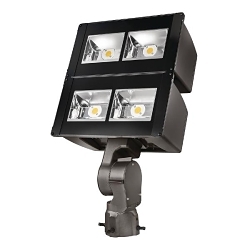 Lumark Night Falcon™ NFFLD-L-C100-D-UNV-66-S-CB-7050 Large Rectangular Floodlight, LED Lamp, 252 W Fixture, 120 to 277 VAC, Carbon Bronze Housing