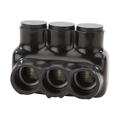 NSI Polaris™ IPLD250-3 IPLD Double Sided Entry Insulated Multi-Tap Connector, 6 AWG to 250 kcmil Aluminum/Copper Conductor, Plastisol