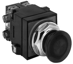 GE CR104PBT0LR5D2 Heavy Duty Standard Oiltight Watertight Illuminated Pushbutton, 30.5 mm, 2NC Contact, Red