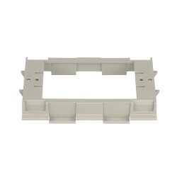 Panduit® Pan-Way® T70DB-X Faceplate Device Bracket, For Use With Pan-Way® T-70, TG-70 and Twin-70 Raceway System, Threaded/Snap-On Mounting, PVC, Gray
