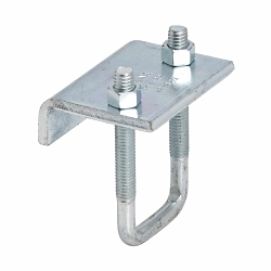 B-Line B441-22ZN Beam Clamp, 13/16 to 1-5/8 in Channel, 3/4 in THK Flange, 1200 lb Load, Low Carbon Steel
