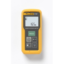 Fluke® FLUKE-414D Laser Distance Meter, Yellow, 1 mm Accuracy, (2) 1.5 VDC AAA Alkaline NEDA 24 A/IEC LR03 Batteries, LCD Display