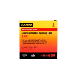 3M™ 7000006090 Splicing Tape, 30 ft L x 1 in W, 30 mil THK, Rubber Resin Adhesive, Black