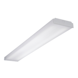 Metalux 4WNLED-LD4-40SL-F-UNV-L840-CD1-U WNLED Utility Wraparound, (1) LED Lamp, 32.2 W Fixture, 120 to 277 V, White Enamel Painted Housing
