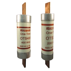 Mersen OTS10 Low Voltage Fast Acting Fuse, 10 A, 600/300 VAC/VDC, 50/20 kA Interrupt, K5 Class, Cylindrical Body