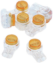 IDEAL® 85-950 2-Wire IDC Butt Splice UY-I Jellybean Connector, 26 to 22 AWG Solid Copper Wire