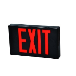 MORRIS 73013 Standard Exit Sign, LED Lamp, 1.6/1.64 W Fixture, 120/277 V AC, EXIT Legend
