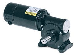 Baldor-Reliance GP7420 Continuous Duty Subfractional Worm Right Angle Gear Motor, 180 VDC, 0.13 hp, 11:1 Gear Ratio, 173 rpm Max, 32 in-lb Torque