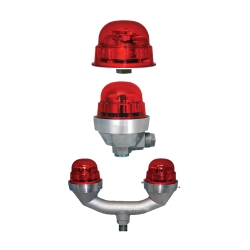 Vigilant® RTO1R06001 Low Intensity Single Unit Obstruction Lighting Fixture, 277 VAC, 8 W, LED Lamp, Red, CE Certified, ETL Listed, FAA (TC) L-810, CAR 621.19