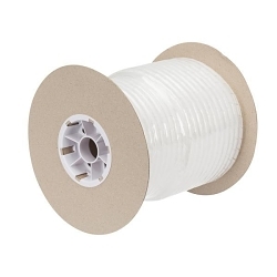 NSI SRPE-375 Spiral Wrap, 3/8 in Dia x 100 ft L x 0.052 in THK, Polyethylene, White