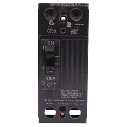 GE TQD22200X2 Type TQD Molded Case Circuit Breaker, 240 V AC, 200 A, 10 kA Interrupt, 2 Poles, Thermal Magnetic Trip