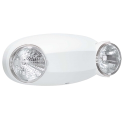 Lithonia Lighting® QUANTUM® ELM2 Self-Contained Emergency Lighting Unit, 1.2/1.5 W Incandescent Lamp, 120 to 277 VAC, 2 Heads, Thermoplastic