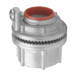 Crouse-Hinds Myers™ STG 3 Vibration Proof Ground Hub, 1 in Trade, 8 AWG Conductor, Thread Connection, Zinc