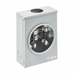 B-Line 927 Self-Contained Single Meter Socket, 600 V AC, 100 A, 3 Phase, NEMA 3R Enclosure