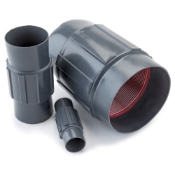 Robroy RedH2OT® PRCPLG-1 Conduit Coupling, 1 in, For Use With Rigid Metal Conduits, Steel, PVC Coated