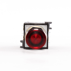 GE CR104PBT11R5C2 Heavy Duty Oiltight/Watertight Illuminated Pushbutton, 30 mm, 1NO-1NC Contact, Red