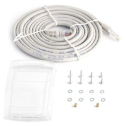ABB ACS/H-CP-EXT-IP66 Panel Extension Cable Kit, For Use With ACS310, ACS355 and ACS550 Series AC Drives, 40 deg C Ambient, Mechanical Connection