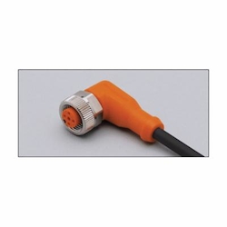 IFM Ecomat400® EVC005 Cordset, M12x1 Angled Female Connector, 5 m L Cable, 5 Poles