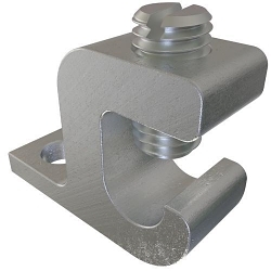 ILSCO® ClearChoice® GBL-4 Type GBL Dual Rated Lay-In Ground Lug, 14 to 4 AWG Aluminum/Copper Conductor, #10 Stud, Aluminum Alloy, Electro-Plated Tin