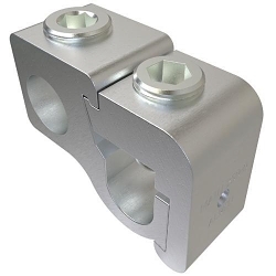 ILSCO® ClearChoice® GTA-250-250 Type GTA Dual Rated Lay-In Parallel Tap Connector, Aluminum/Copper Conductor, 1/0 AWG to 250 kcmil Run/Main, 6 AWG to 250 kcmil Tap, Aluminum