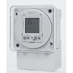 Intermatic® Grasslin® FM1D20A-120 1-Channel Electronic Timer Switch, 1 min to 24 hr/7 days Setting, 120 V AC, 1 hp, 1/2 hp, 1CO 1 Form C SPDT Contact, 1 Poles