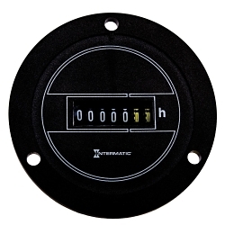 Intermatic® FWZ72-120U Electro Mechanical AC Hour Meter, 7 Digits, Analog Display