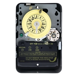Intermatic® T171 T170 Mechanical Timer Switch, 24 hr Setting, 125 V AC, 5 hp, 1NO 1 Form A SPST Contact, 1 Poles