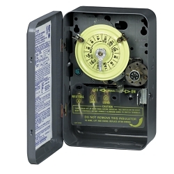 Intermatic® T173 T170 Mechanical Timer Switch, 24 hr Setting, 125 V AC, 5 hp, 2NO 2 Form A DPST Contact, 2 Poles