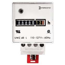 Intermatic® UWZ48V-120U Electro Mechanical AC Hour Meter, 7 Digits, Analog Display