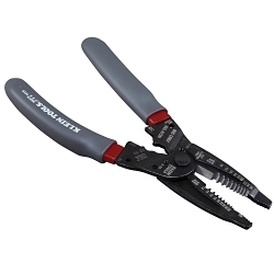 Klein® Klein-Kurve® 1019 4-Function Multi-Tool Wire Stripper/Crimper, 28 to 12 AWG Stranded/26 to 10 AWG Solid Solid/Stranded Cable, 7-3/4 in OAL, Steel Body