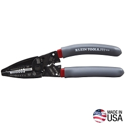 Klein® Klein-Kurve® 1019 4-Function Multi-Tool Wire Stripper/Crimper, 28 to 12 AWG Stranded/26 to 10 AWG Solid Solid/Stranded Cable, 7-3/4 in OAL, Steel Body