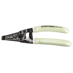 Klein® 11054GLW Hi-Viz Wire Stripper/Cutter, 16 to 8 AWG Solid, 18 to 10 AWG Stranded Cable/Wire