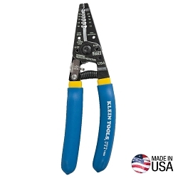 Klein® Klein-Kurve® 11055 Insulated Wire Stripper/Cutter, 18 to 10 AWG Solid, 20 to 12 AWG Stranded Cable/Wire, #6-32 Screw Shearing
