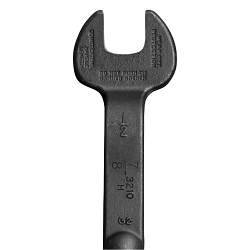 Klein® 3210 Erection Wrench, 7/8 in Wrench, 60 deg Offset, 14-3/4 in L, Forged Alloy Steel, Industrial Black