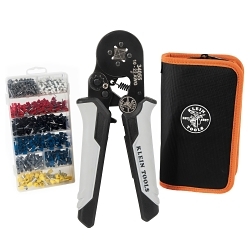 Klein® 34060 Ratcheting Crimper Set, 10 to 22 AWG Cable/Wire