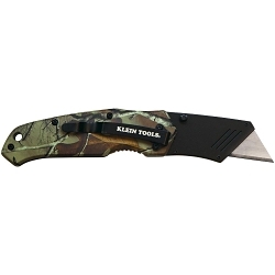 Klein® 44135 1-Blade Folding Utility Knife, Steel Pushbutton Release Blade, 2 in L Blade, Spring Assist Opening