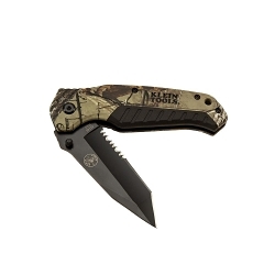 Klein® Realtree Xtra⢠44222 Camo Pocket Knife, 440A Stainless Steel Tanto Blade, 3-1/2 in L Blade