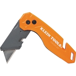 KleinĀ® 44303 Folding Utility Knife With Storage, Steel Blade, 6 Blades Included, 6.9 in OAL