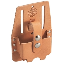 Klein® 5195 1-Pocket Medium Slotted Tape Measure Holder, Leather, Natural