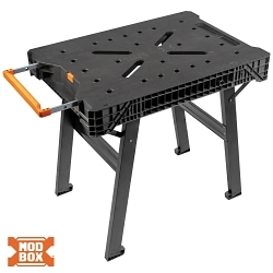 Klein® 54410MB Folding Workbench, 30.9 in H x 23.75 in W, 1000 lb Load, Black