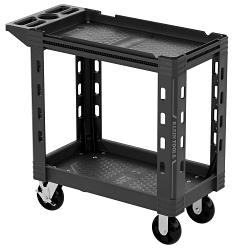Klein® 54834MB Heavy Duty Utility Cart, 37.25 in L 17.62 in W 36 in H, 500 lb Load, Black