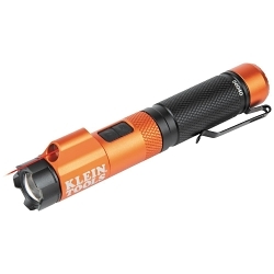 Klein® 56040 Rechargeable Focus Flashlight With Laser, LED Bulb, Aluminum Housing, 350 Lumens (High)/125 Lumens (Low) Lumens