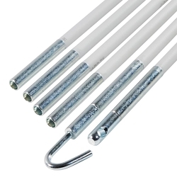 Klein® 56409 Glow Rod Set, 9 ft L, 3/16 in Dia Pole, Fiberglass