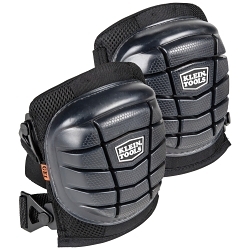 Klein® 60184 Lightweight Gel Knee Pad, Rubber Cap, TPE/Neoprene/EVA Foam/Polyester/Nylon Pad, Clip Closure