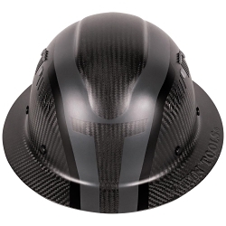 Klein® 60513 Type 1 Full Brim Style Vented Hard Hat, 7-1/2 Fits Mini Hat, 8 Fits Max Hat, Carbon Fiber Composite, 6-Point Suspension, ANSI Impact Rating: ANSI Z89.1-2014 Type 1, Ratchet with Pivot Adjustment