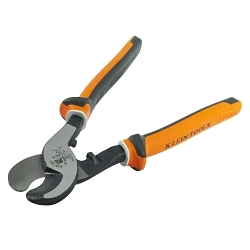 Klein® 63050-EINS High Leverage Electrician's Cable Cutter, 4/0 AWG, 2/0 AWG, 24 AWG Cable/Wire, 9-5/8 in OAL, Shear Cut, Steel Jaw, ASTM F1505