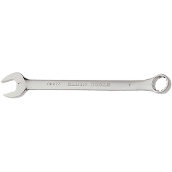 Klein® 68422 Combination Wrench, 1 in Wrench, 12 Points, 15 deg Offset, 13-1/4 in OAL, Forged Alloy Steel, Polished Chrome/Nickel Plated